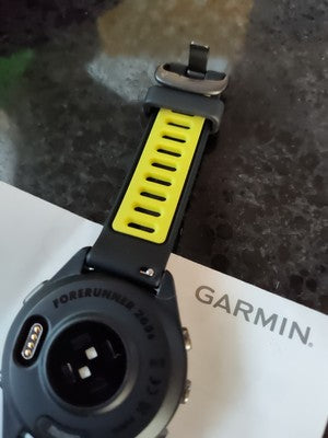 Garmin Forerunner 265S GPS Running Smartwatch AMOLED Display Black Amp Yellow