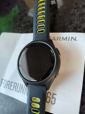 Garmin Forerunner 265S GPS Running Smartwatch AMOLED Display Black Amp Yellow